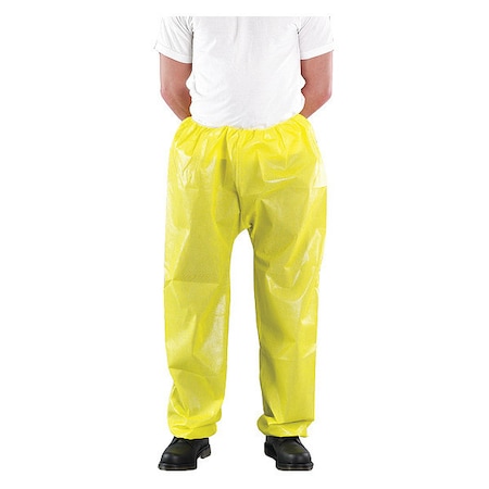 Chemical Resistant Pants , 4Xl , Yellow , Chemical Laminated M3000 ,