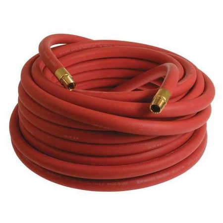 3/4 X 100 Ft EPDM Coupled Air Hose 250 Psi Red