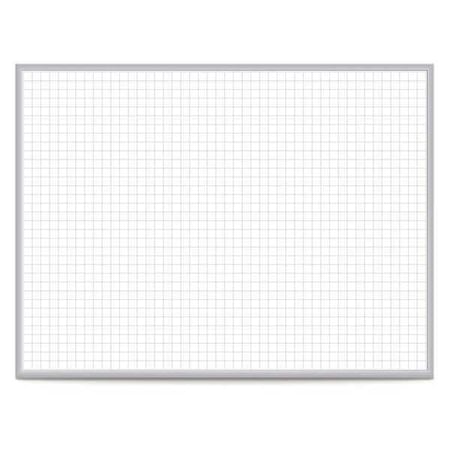 36-1/2x48-1/2 Magnetic Steel Dry Erase Grid Board