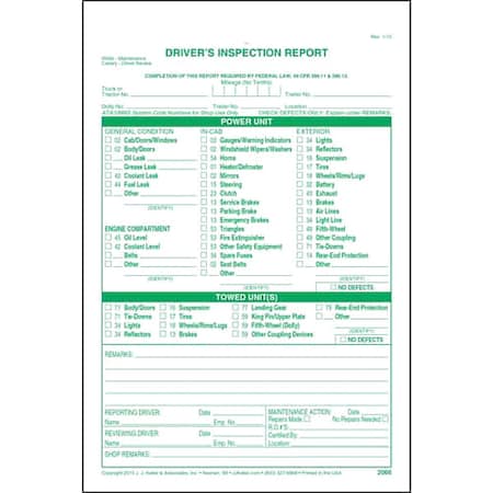 Detailed Vehicle Inspection Report,PK31
