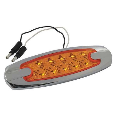 Warning Light,LED,Amber,1-1/2 L