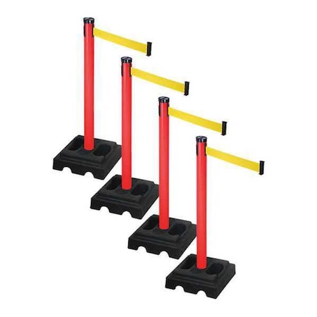 Barrier Systems,Post Red,10 Ft. Belt