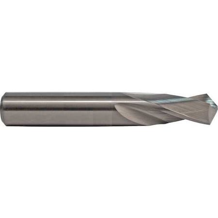 Screw Machine Drill Bit, #52 Size, 118  Degrees Point Angle, Solid Carbide, Uncoated Finish