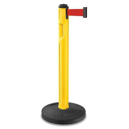 Barrier Post,38-1/4 H,Yellow