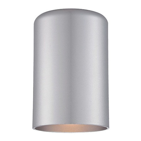 Wall Sconce 1-Light,Cyl,Brushed Silver