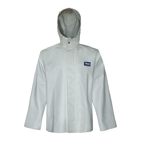 Hood Jacket,PVC,White,XXL