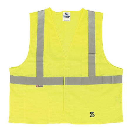 Safety Vest,Mesh,Green,L/XL,PK25