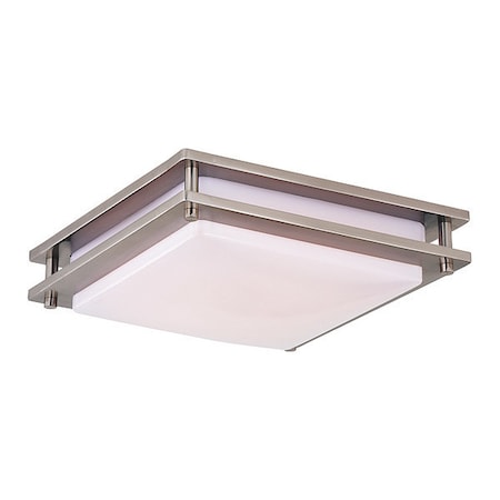 Horizon 12in LED Flush Mount Nickel