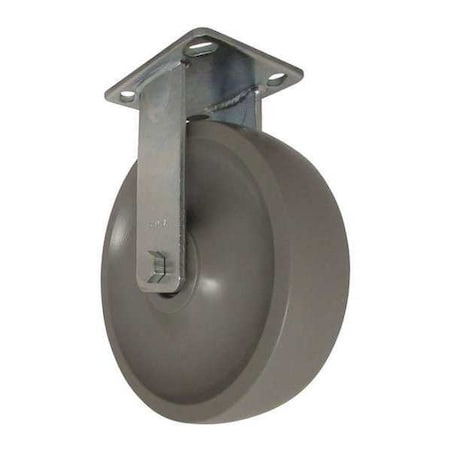 Plate Caster,Rigid,Nylon,8,1800 Lb.