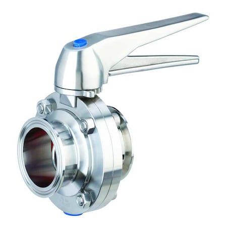 Butterfly Valve,4 Tube Size,Clamp