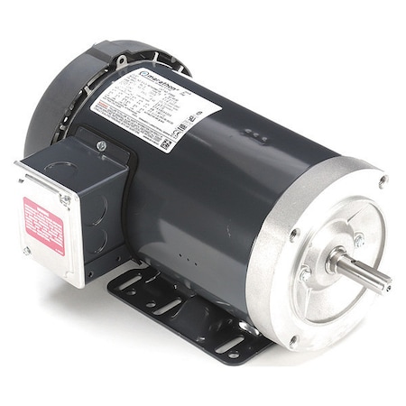 3-Phase General Purpose Motor, 2 HP, 56HC Frame, 230/460V AC Voltage, 3,450 Nameplate RPM