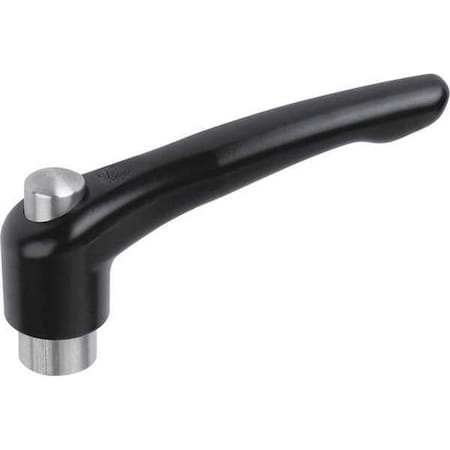 Adjustable Handle, With Protective Cap Size: 2 5/16-18, Zinc Black Satin, Comp: Stainless Steel