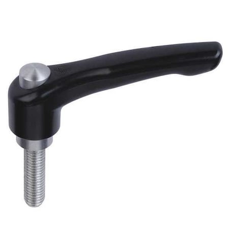 Adjustable Handle, With Protective Cap Size: 2 M06X60, Zinc Black Satin, Comp: Stainless Steel