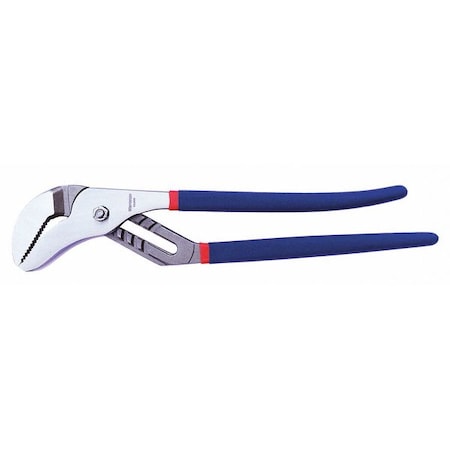 16 In Curved Jaw Tongue And Groove Plier, Serrated