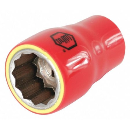 1/2 In Drive Insulated Socket 16 Mm, Hex, Metric