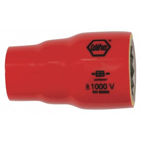 1/2 In Drive Insulated Socket 11/32 In, Hex, SAE
