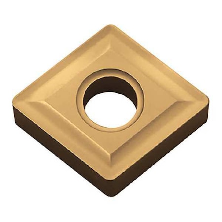 Diamond Turning Insert, Diamond, 1/2 In, CNMG, 80  Degrees, 1/64 In, Carbide