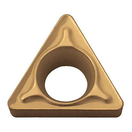 Triangle Turning Insert, Triangle, 5/32 In, TBMT, 0.008 In, Carbide