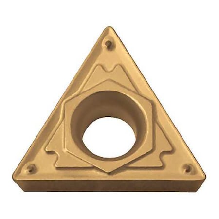 Triangle Turning Insert, Triangle, 3/8 In, TCMT, 0.0312 In, Carbide