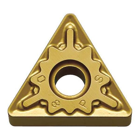 Triangle Turning Insert, Triangle, 3/8 In, TNMG, 0.0468 In, Carbide