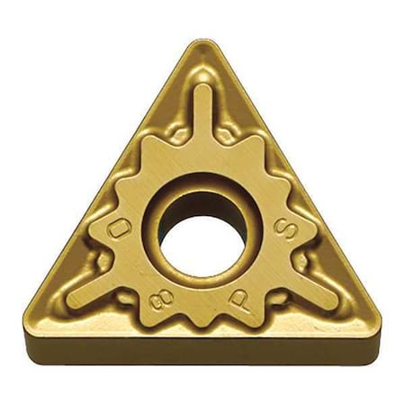 Triangle Turning Insert, Triangle, 1/2 In, TNMG, 0.0468 In, Carbide