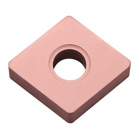 Diamond Turning Insert, Diamond, 1/2 In, CNMA, 80  Degrees, 3/64 In, Carbide