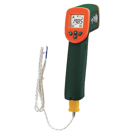 Infrared Thermometer, Backlit LCD, -58 Degrees  To 1112 Degrees F, Single Dot Laser Sighting