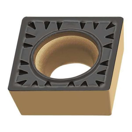 Square Turning Insert, Square, 3/8 In, SCMT, 1/32 In, Carbide