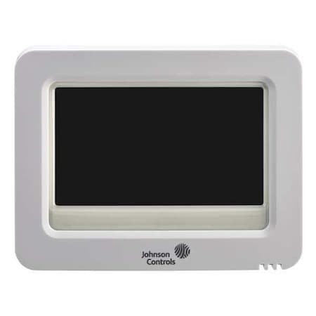 High-Resolution Color Touch Screen Digital Room Thermostat, 7 Programs, 4 H 2 C, Wall Mount, 24VAC