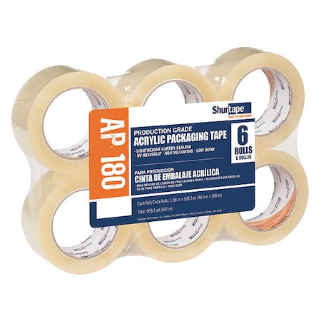 Packaging Tape,48mm W,100m L,PK6