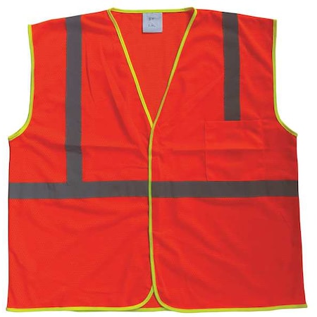 U-Block Vest, Class1 Orange/Red, S/M