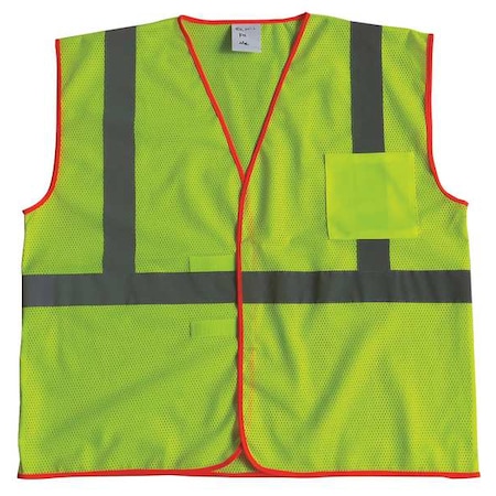 U-Block Vest, Class1 Yellow/Grn, 4XL/5XL