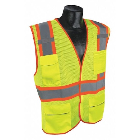 High Visibility Vest,Yellow/Green,L/XL