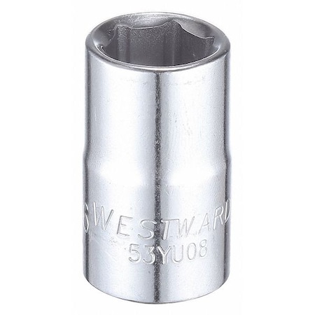 1/2 In Drive, 9/16 Hex SAE Socket, 6 Points