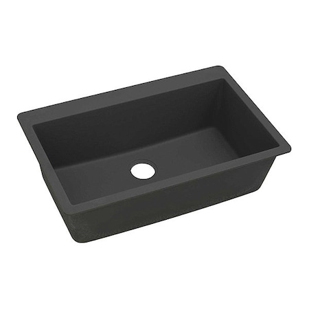 Sink, Drop-In Mount, Pre-scored For Up To 5 Hole, Black Finish