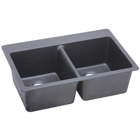 Sink, Drop-In Mount, Pre-scored For Up To 5 Hole, Dusk Gray Finish