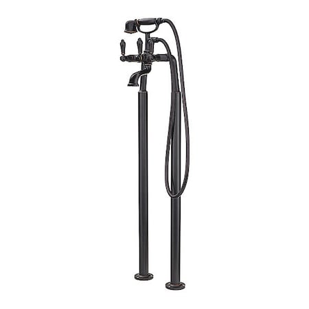 2 Hole Tub Filler W/Hand Showr, Tuscan Bronze