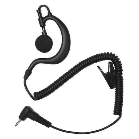 Earhook Listen Only Earpiece,Black