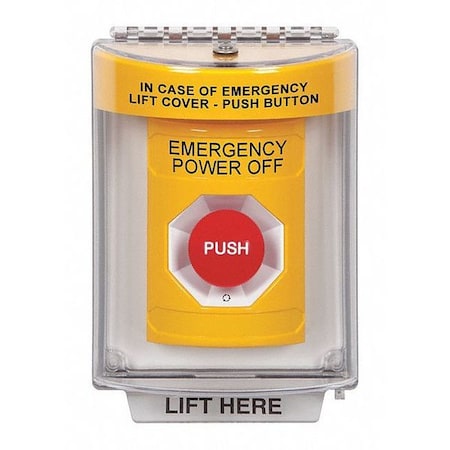 Emergency Power Off Push Button,2-7/8 D