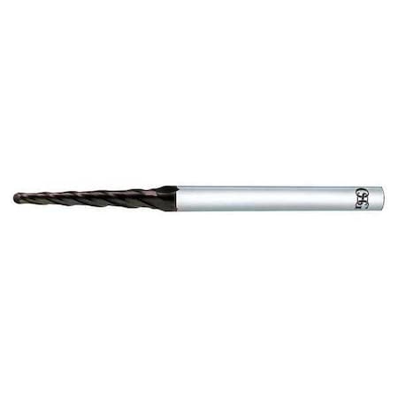 Tapered End Mill,1.13mm Large End Dia.