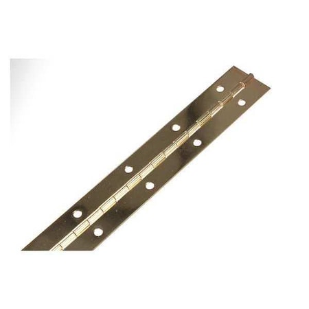 3 W X 48 H Bright Brass Continuous Hinge