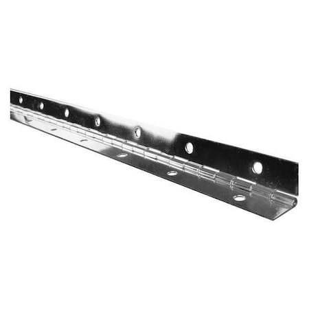 1-1/2 W X 48 H Bright Nickel Continuous Hinge