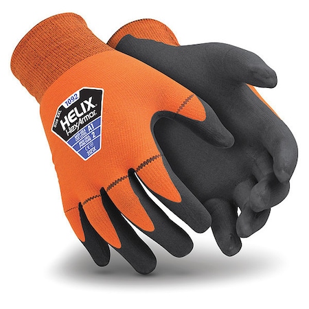 Cut Resistant Coated Gloves, A1 Cut Level, Nitrile, XL, 1 PR