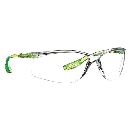 Safety Glasses, Wraparound Clear Polycarbonate Lens, Anti-Fog, Scratch-Resistant