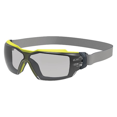 Safety Glasses, Goggle Gray Polycarbonate Lens, Anti-Fog, Chemical-Resistant, Scratch-Resistant