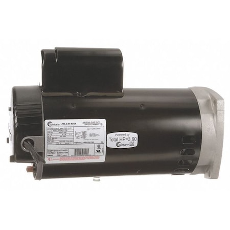 Pool Pump Motor, Permanent Split Capacitor, 3 HP, 56Y Frame, 3,450 Nameplate RPM