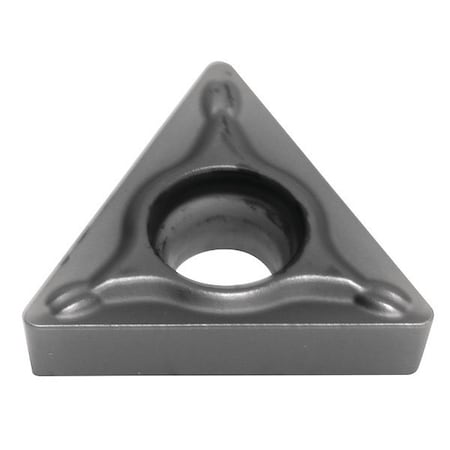 Triangle Turning Insert, Triangle, 1/4 In, TCMT, 0.0156 In, Carbide