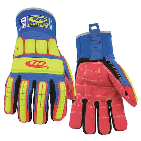 Impact Resistant Gloves,Blue,XL,PR