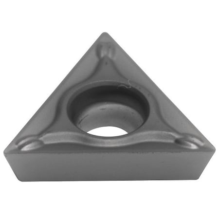 Triangle Turning Insert, Triangle, 1/4 In, TPMT, 0.0156 In, Carbide