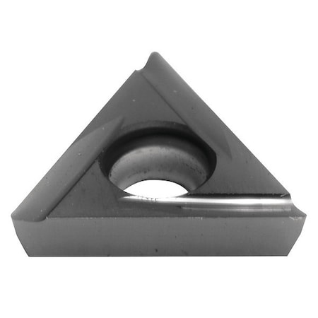 Triangle Turning Insert, Triangle, 1/4 In, TPGT, 0.0079 In, Carbide